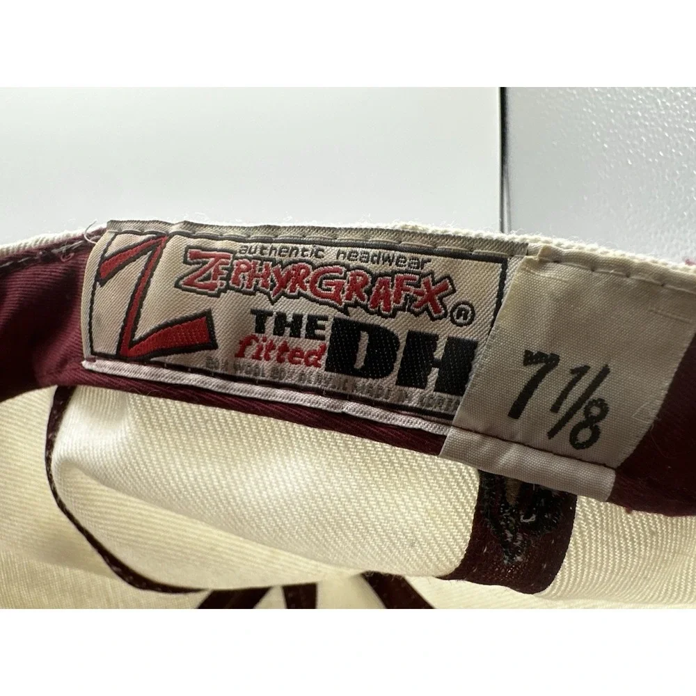 Vintage Florida State Seminoles Hat 7 1/8 Zephyr Graffix Fitted Cream NCAA‎ Cap